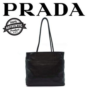 Prada Leather Matelasse Shoulder Bag Black